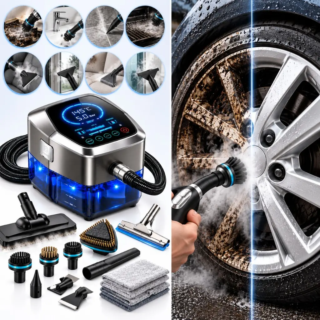 Kit 6 acessórios ProVapor para cozinha, casa de banho, carro e terraço