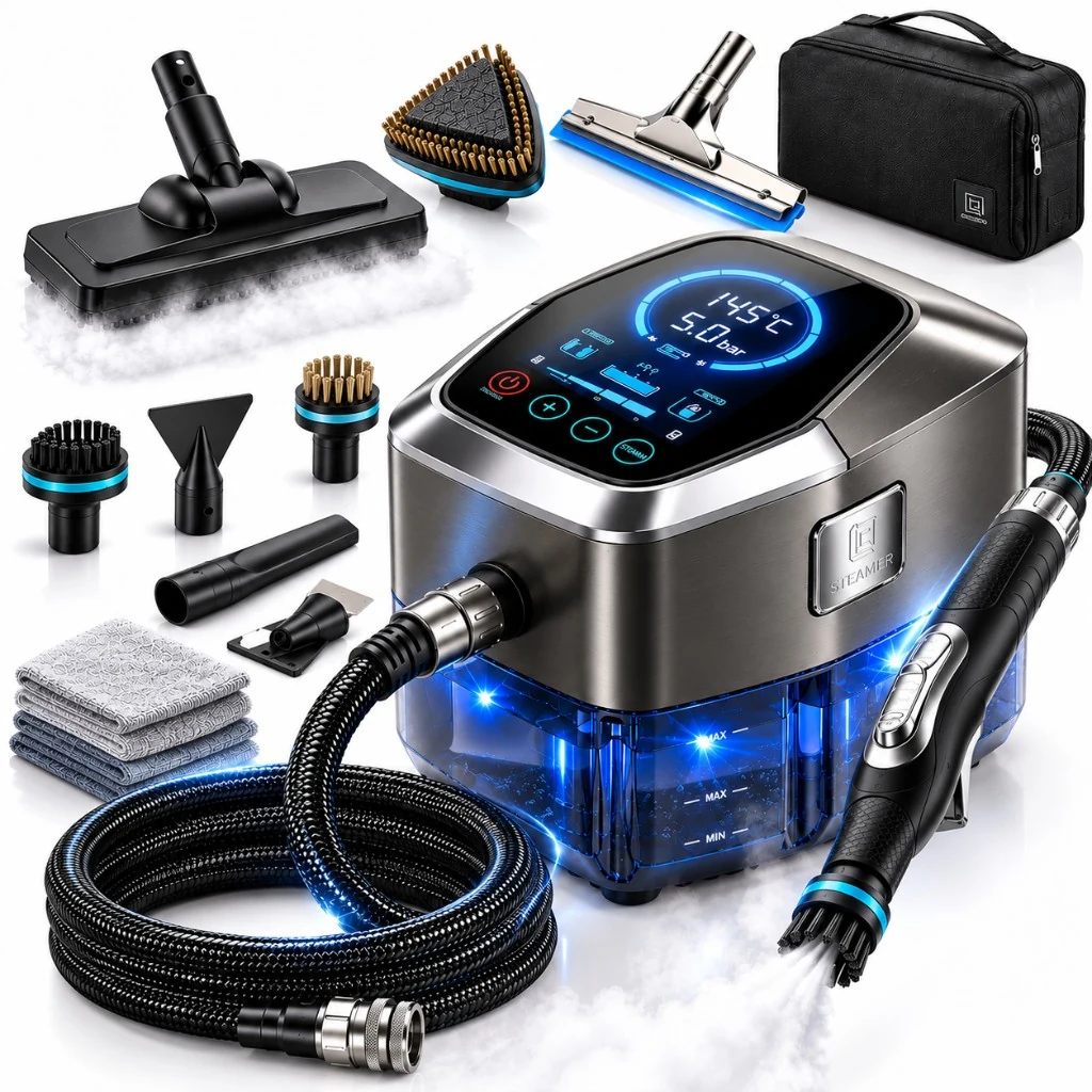 Pack ProVapor com limpador a vapor, 6 acessórios e kit de manutenção